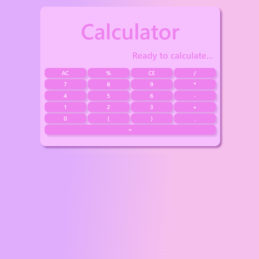 Calculator App Project